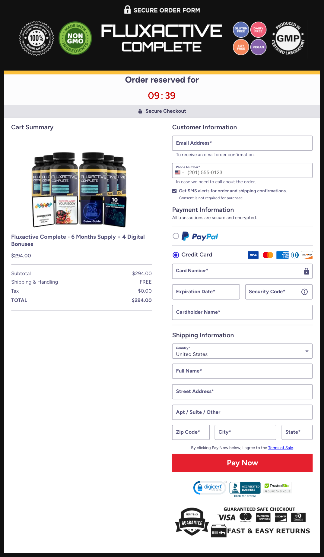 Fluxactive Complete Official Website Secure Order Page